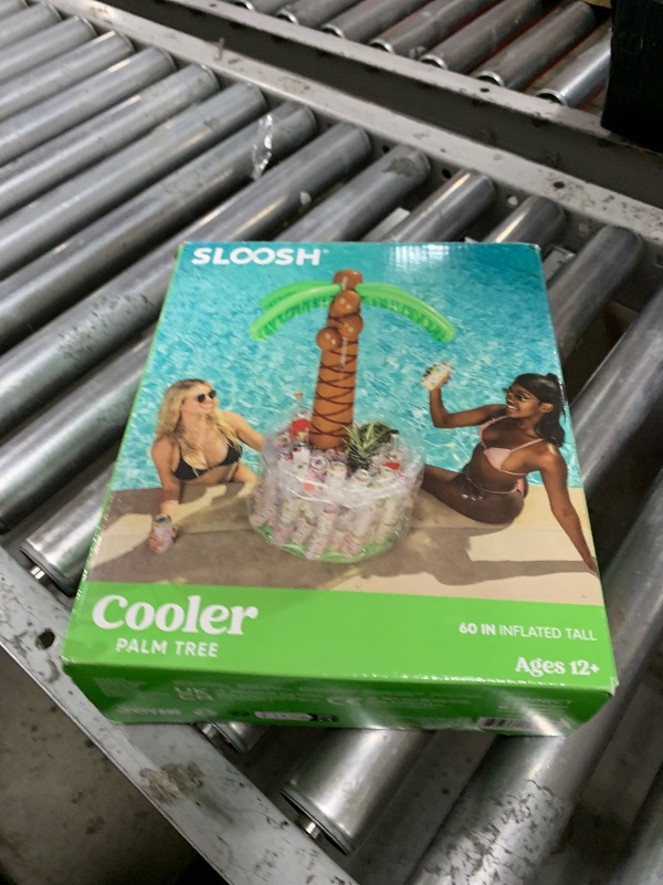 Photo 1 of JOYIN 60" Inflatable Palm Tree Cooler, Beach Theme Decor, Pool Party Decorations, Luau Hawaiian Birthday Party Supplies, Ocean Jungle Tropical Themed Summer Outdoor Drink Cooler