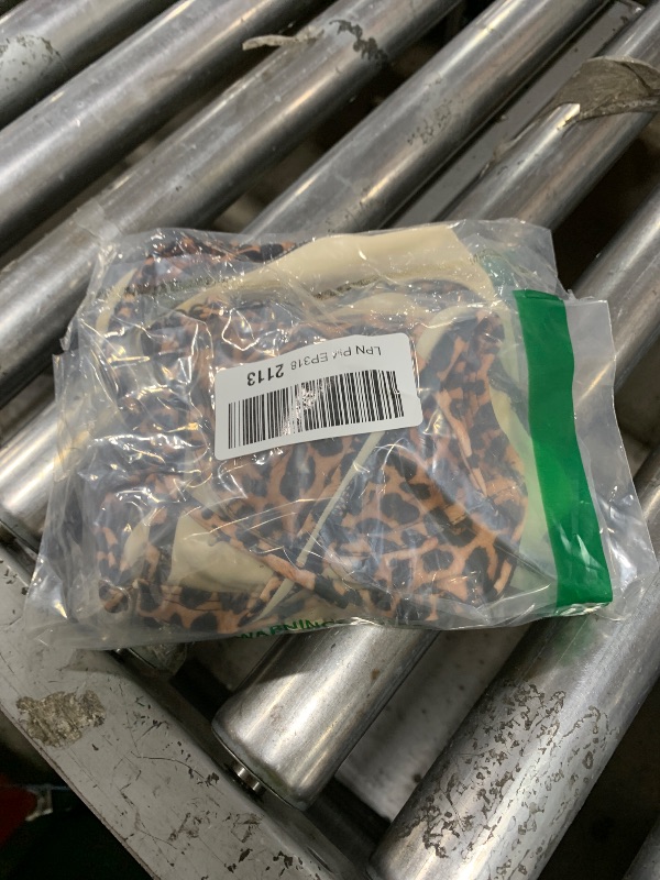 Photo 1 of seamoly Leopard Picot Trim Bowknot Decor Underwire High Leg Bikini Set,Coffee,XS