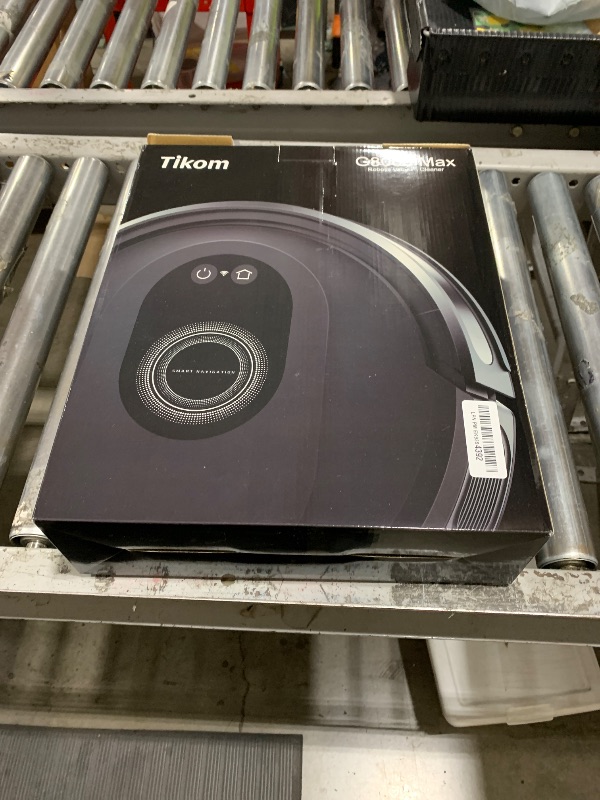 Photo 1 of Tikom Robot Vacuum and Mop Combo, 5000Pa Robotic Vacuum Cleaner, 150 Min Max, App & Remote Control, Ideal for Hard Floor, Carpet, Pet Hair, Self-Charge(G8000 Max)