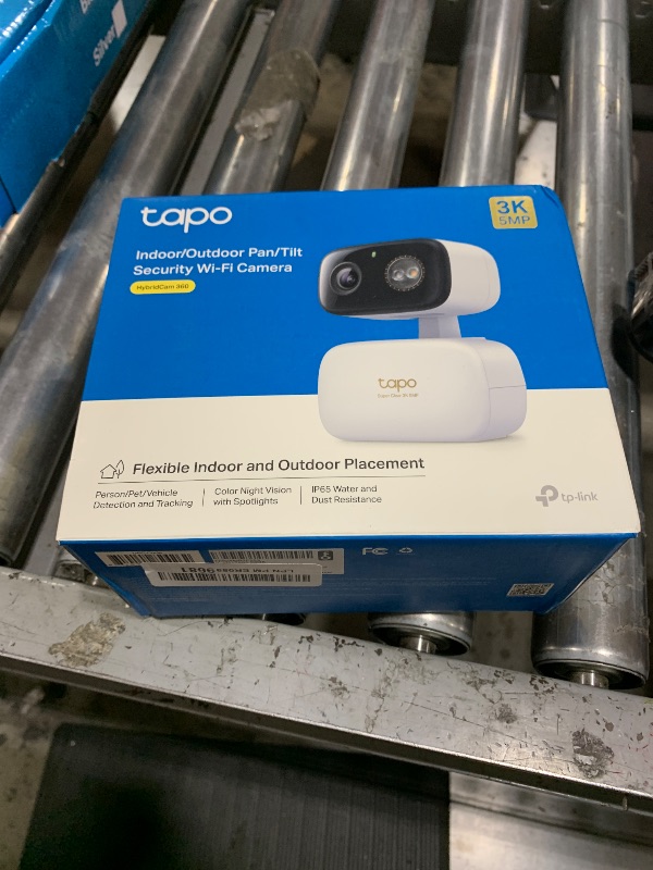 Photo 1 of Tapo 3K 5MP Pan/Tilt Indoor/Outdoor Security Camera, Free Person/Vehicle/Baby Cry Detect & 360° Motion Track, Color Night, SD/Cloud, Wrks w/Alexa & Google Home, 2.4 GHz WiFi, HybridCam 360