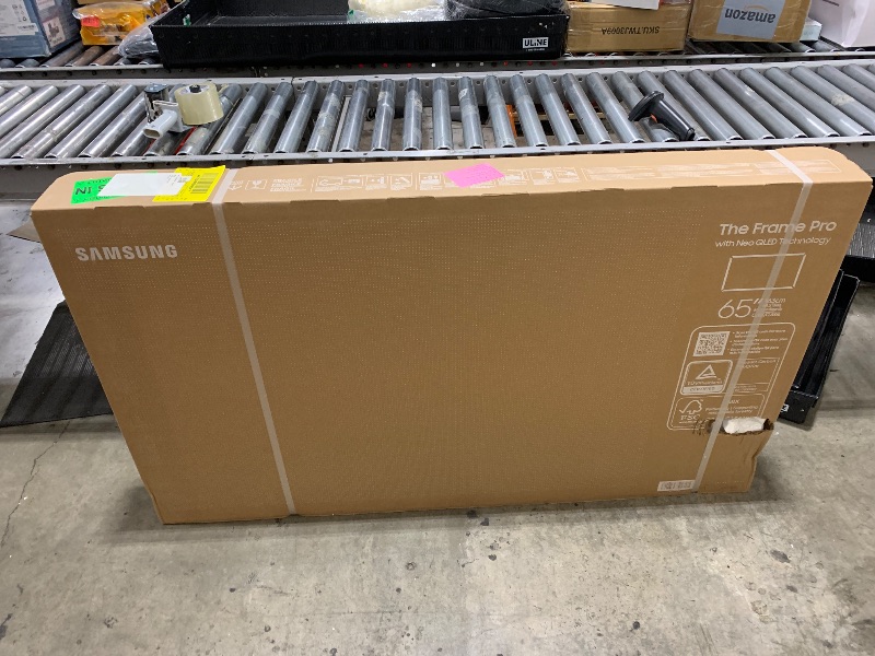 Photo 1 of Samsung 65-Inch Class The Frame Pro LS03FW 4K Neo QLED Mini LED Smart TV (2025 Model) Slim Fit Wall Mount, Modern Frame Design, Wireless One Connect, NQ4 AI Gen3 Processor, Art Mode, Alexa Built-in