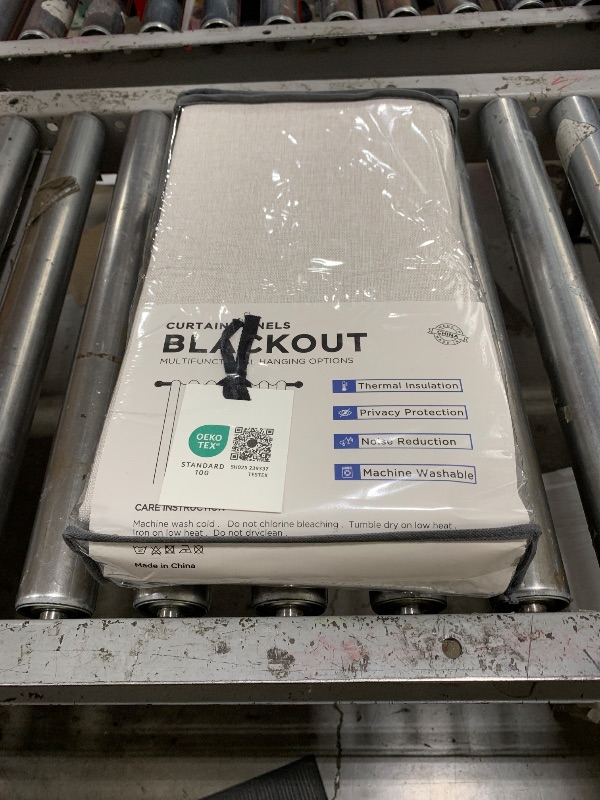 Photo 1 of 100% Blackout Shield Linen Blackout Curtains for Bedroom 96 Inches Long, Back Tab/Rod Pocket Living Room Drapes, Thermal Insulated Blackout Curtains 2 Panels Set, 50" W x 96" L, Beige