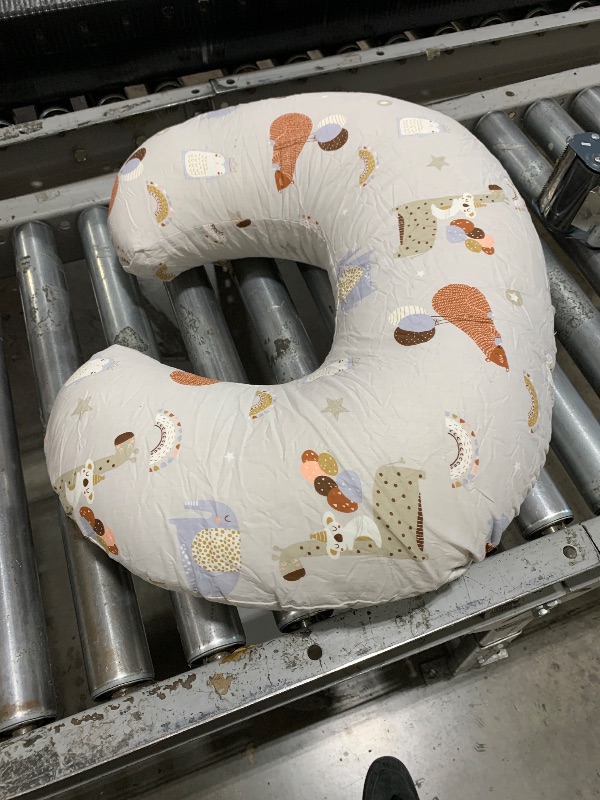 Photo 1 of Nursing Pillow, Breastfeeding Pillows with Standard Size Removable Cover, Breast Feeding Pillow with Breathable Filling, Ergonomic Nursing Essentials for Bottle and Breastfeeding- Animal Gray