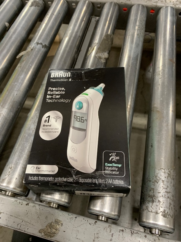 Photo 1 of Braun ThermoScan 5 Ear Thermometer, ExacTemp Stability Indicator, Professional Accuracy, Baby & Infant Friendly, Recommended by Pediatricians