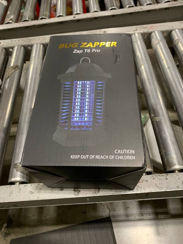 Photo 1 of GOOTOP Bug Zapper Outdoor, Mosquito Zapper, 3 Prong Plug in Electric Fly Zapper, Mosquito Killer, Fly Traps, Flying Insects Zapper Indoor Outdoor 90-130V, 4200V, ABS Plastic Outer (Black)