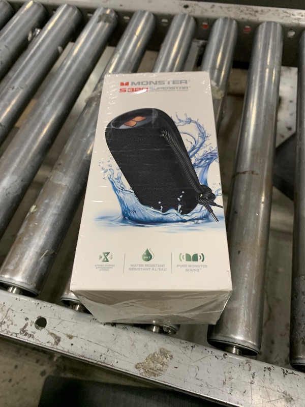 Photo 1 of Monster S320 Bluetooth Speaker, 40W True Wireless,360° Stereo Sound Effect,IPX7 Waterproof, 32 Hour Playing Time,Suitable for Outdoor Portable Speaker (Black).