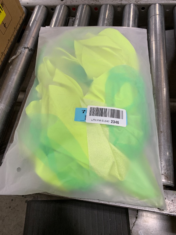 Photo 1 of EHSUYAB 3Pcs Halloween Fairy Costume Woman, Butterfly Wings Forest Elf Holographic Outfits Rave Neon Green Medium