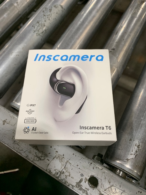 Photo 1 of inscamera Open-Ear Headphones, Over Ear Earbuds with Ear Hooks, True Wireless Bluetooth Earphones with Microphone, Touch Control, Clear Calls, 60H Playtime, IPX7 Waterproof for Running and Workouts