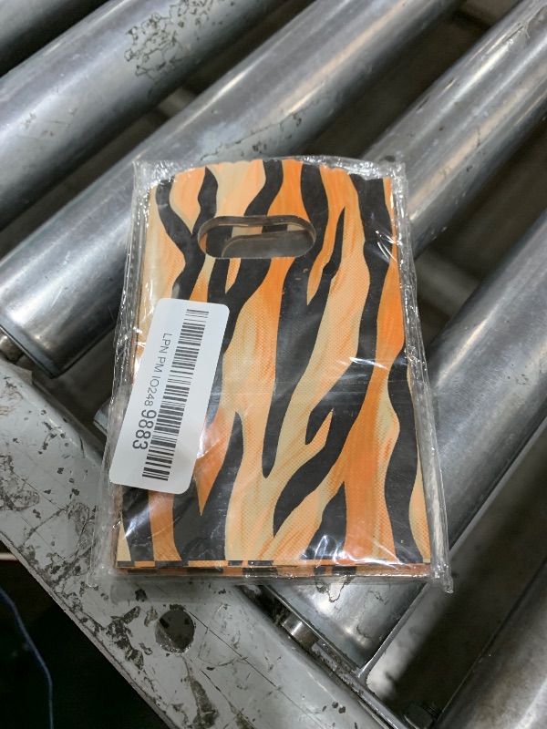 Photo 1 of Joyhey 100 Count 3.5''x5.9'' Small Plastic Merchandise Bags, Shopping Bags, Retail Bags, Gift Bags with Die Cut Handles - Tiger Print (More Patterns Available)