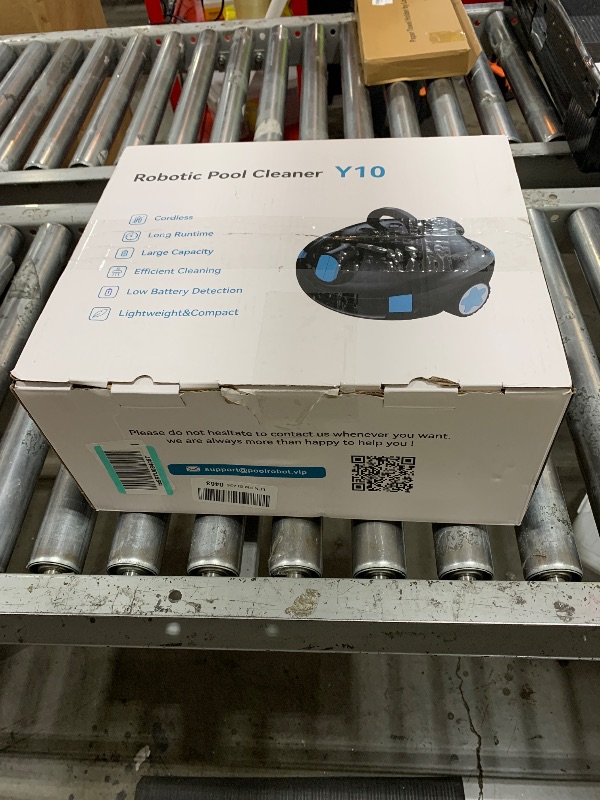 Photo 1 of OUCAXIA Y10 Cordless Robotic Pool Cleaner Automatic Vacuum - 90 Mins Runtime, Powerful Suction, Self-Parking, Lightweight for Above/Inground Pools Up to 65ft/1100 Sq.Ft