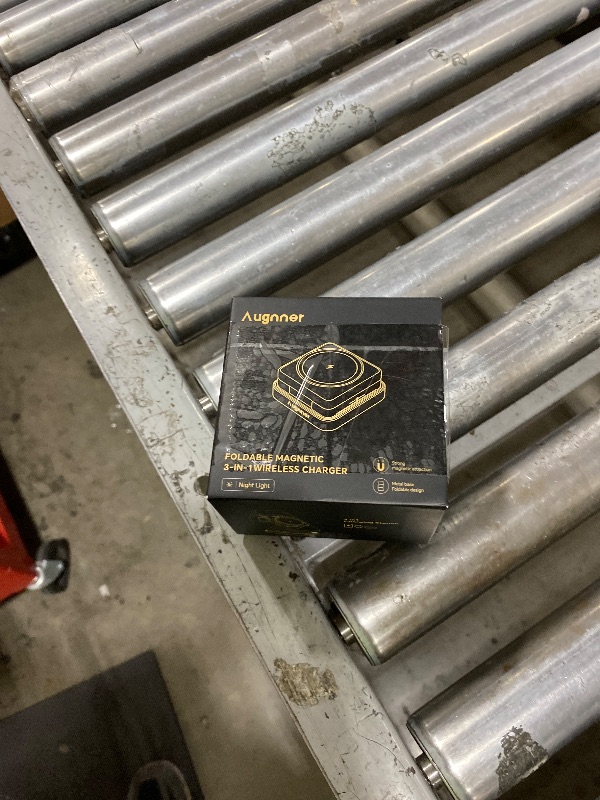 Photo 1 of ?2025 Upgraded?Wireless Charger 3 in 1, Foldable Wireless Charging Station with Light for Apple MagSafe Charger, Travel Magnetic Charger for iPhone 17/16/15/14/13/12 Apple Watch AirPods (20W Adapter)