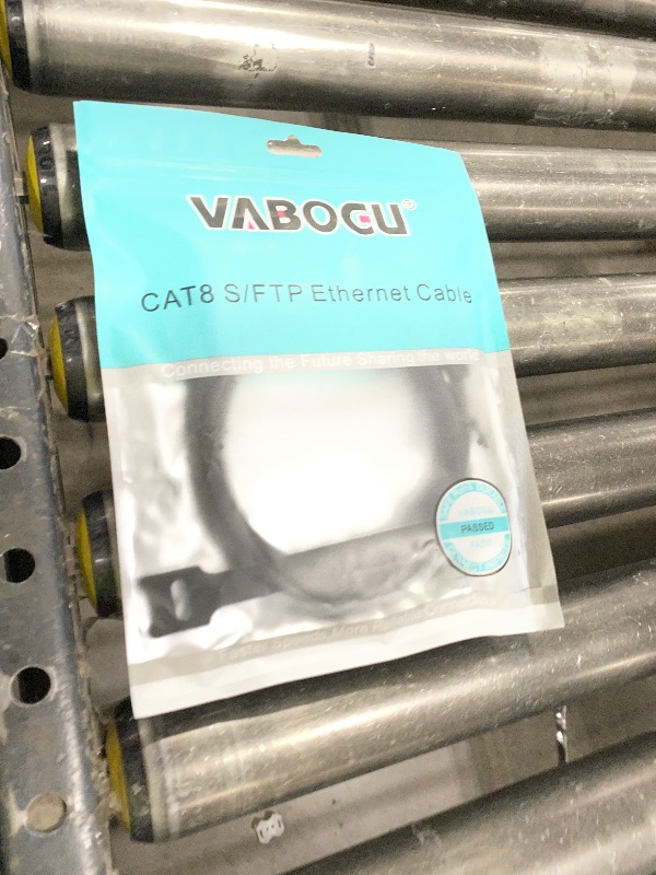 Photo 1 of Vabogu Cat 8 Ethernet Cable, 3ft Heavy Duty High Speed Internet Network Cable, 26AWG, 2000Mhz 40Gbps with Gold Plated RJ45 Connectors, Shielded for Indoor & Outdoor Use