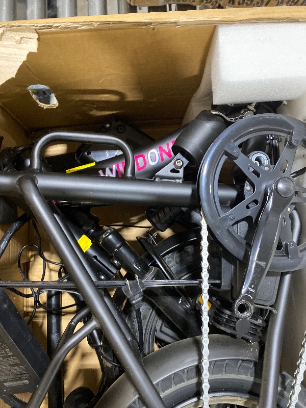 Photo 1 of Windone S14 Electric Bike for Adults, Dual Shock Absorbers Ebike, Max 19MPH Speed & 28 Miles Range (PAS), 500W Peak Motor and Lightweight & Portable, 14" Foldable E Bike for Adults and Teens