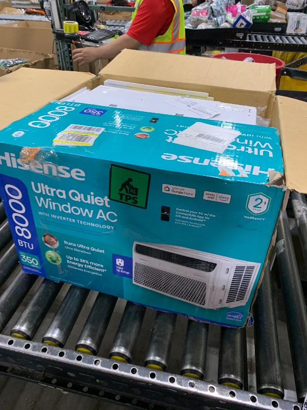 Photo 1 of Hisense 8,000 BTU Smart Inverter Window Air Conditioner, 3 modes (Cooling, Fan, Dehumidifier), Easy Installation,Ultra Quiet, 37.6% more Energy Saving, 2 Years Warranty