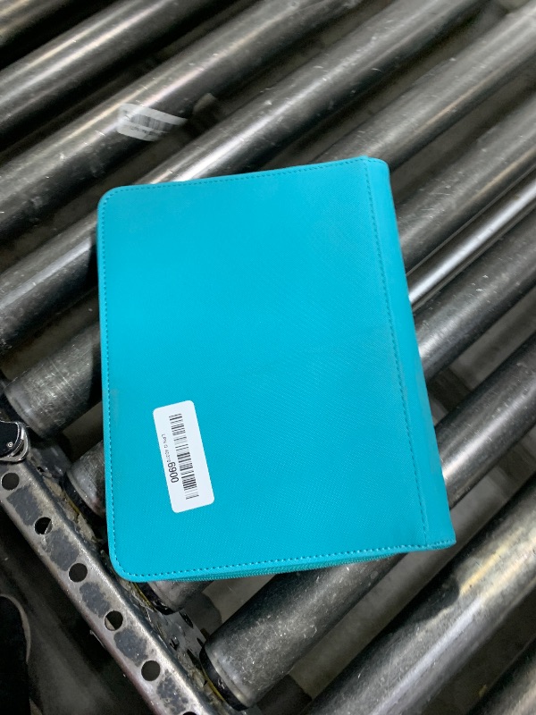 Photo 1 of 4 Pocket Card Binder for 320 Cards, Fabmaker Premium Zip Trading Card Binder, Portable PU Card Collection Binder, Collector Card Album, Card Folder for MTG, TCG, Sports Cards, Game Cards (Turquoise)