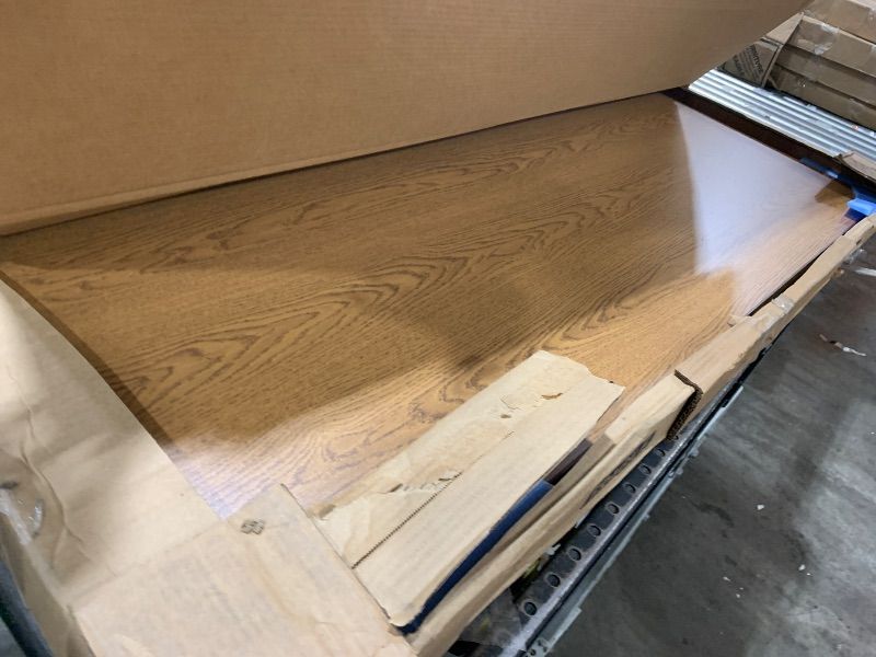 Photo 1 of Correll Seminar, Training and Classroom Table, Medium Oak, 24"x60", Thermal Laminate Top, Folding Off-Set Legs for Maximum Leg Room, Made in The USA