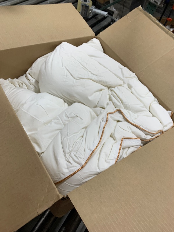 Photo 1 of Bedsure 100% Washed Cotton Duvet Cover King Size - Cream Minimalist Cotton Duvet Cover Linen Like for All Seasons - GentleSoft™ Plain Simple Bedding (Cream, King, 104"x90")