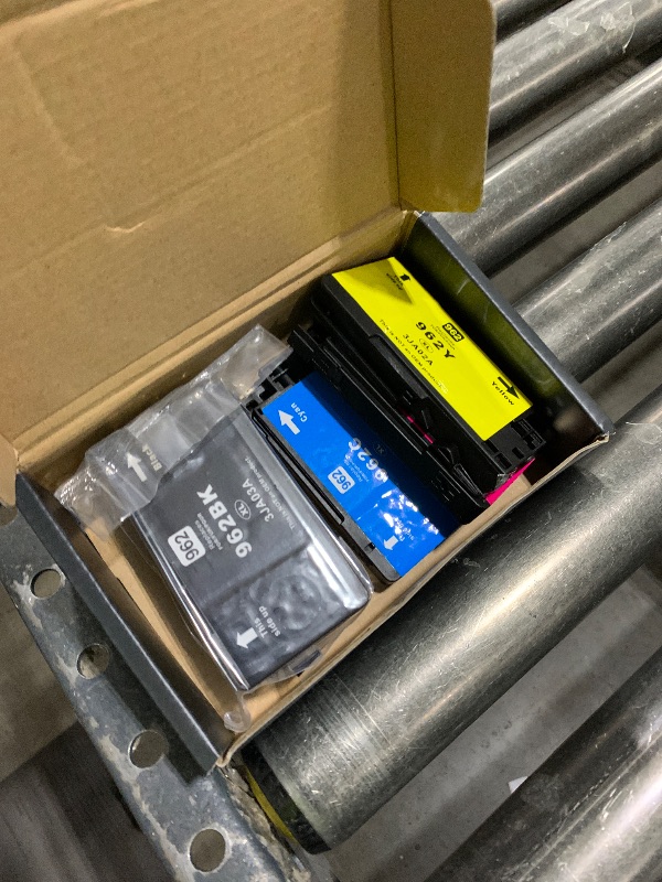 Photo 1 of 962XL Ink Replacement for HP 962XL Ink Cartridges Combo Pack for HP Ink 962XL Black and 962 Color Combo Pack Use with Officejet Pro 9010 Ink Cartridges 9015 9020 9025 Printers