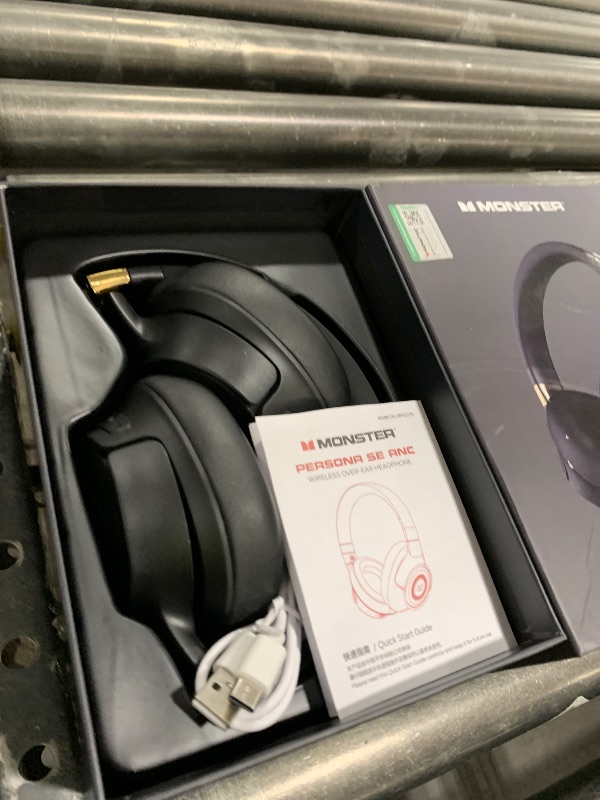 Photo 1 of Monster Persona SE ANC Active Noise Cancelling Headphones, Over Ear Bluetooth Headphones Wireless, 60H Playtime, HiFi Stereo Audio, Deep Bass, Built-in Mic, Memory Foam Ear Cups for Home (Black)
