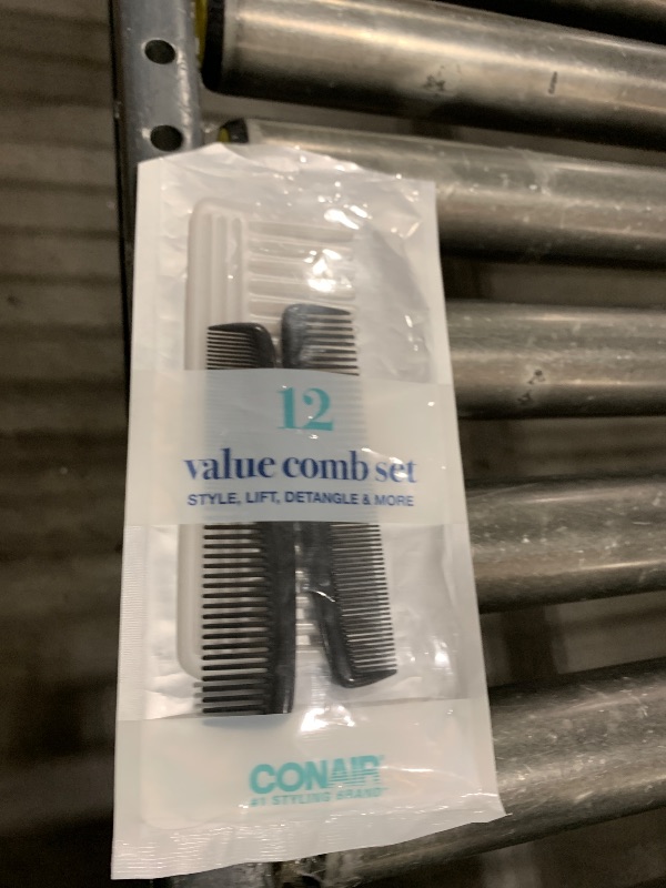 Photo 1 of 4 Pieces Combs for Women and Man, Premium Black Carbon Fiber Hair Comb Set for Teasing and Parting, Professional Combs for Hair Stylist, Fine and Wide Tooth Styling Comb for All Hair Types