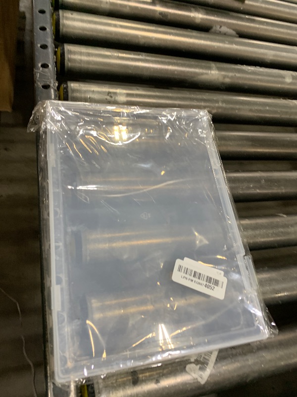 Photo 1 of Large Clear Press on Nails Storage Box, Empty Press on Nails Packaging Box Set with Double-sided Adhesive Tape and 50 Arcylic Nail Display Stand Can Be Used to Store and Store Personal Items