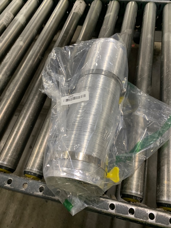 Photo 1 of Steelsoft Heavy Duty 4"Flexible Dryer Vent Exhaust Duct Hose 16 Feet Long, Extra Thick(6-ply) Aluminum Foil HVAC Ducting Kit with 2 Key Hose Clamps