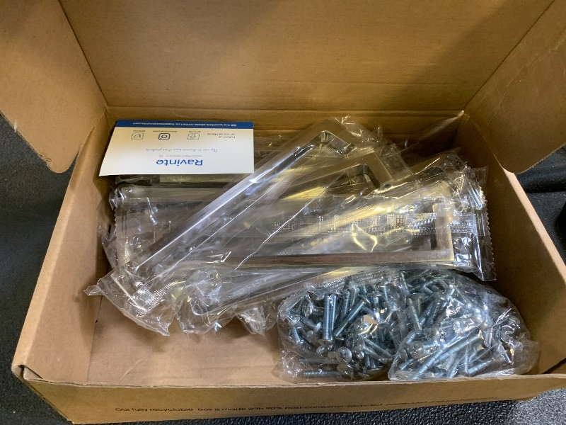 Photo 1 of Ravinte 30 Pack Solid 6-1/4 Inch Kitchen Square Cabinet Handles Brushed Nickel Pulls Drawer Pulls Cabinet Hardware Kitchen Handles