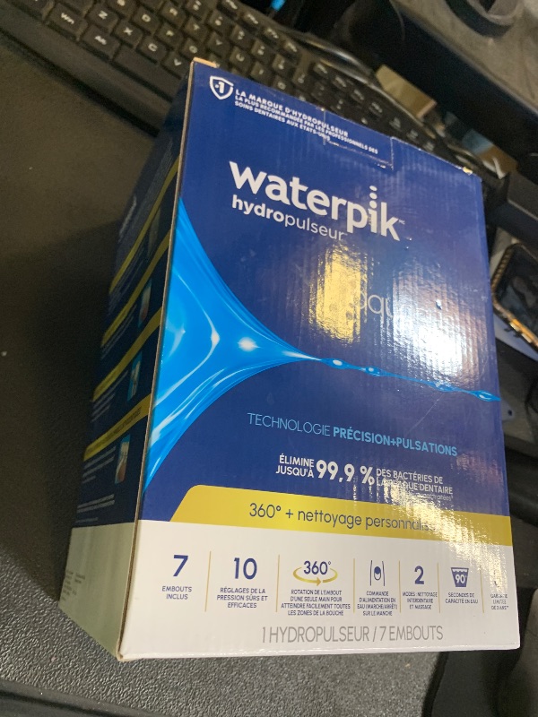 Photo 1 of Waterpik Aquarius Water Flosser For Teeth Cleaning, Gums, Braces, Dental Care, Electric Power With 10 Settings, 7 Tips For Multiple Users And Needs, ADA Accepted, White WP-660, Packaging May Vary