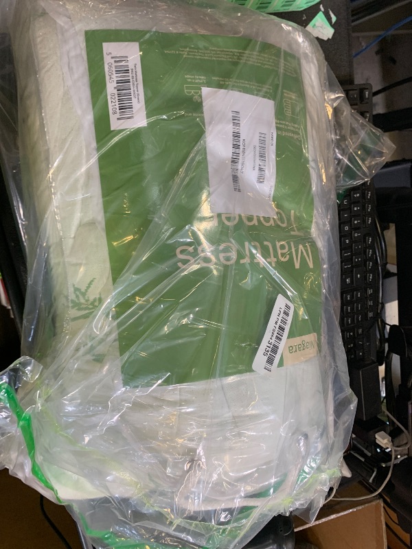 Photo 1 of Ultra Soft Twin Size Mattress Topper - Viscose Made from Bamboo Pillow Top Mattress Pad for Back Pain Relief - Naturally Cooling for Hot Sleepers, Green