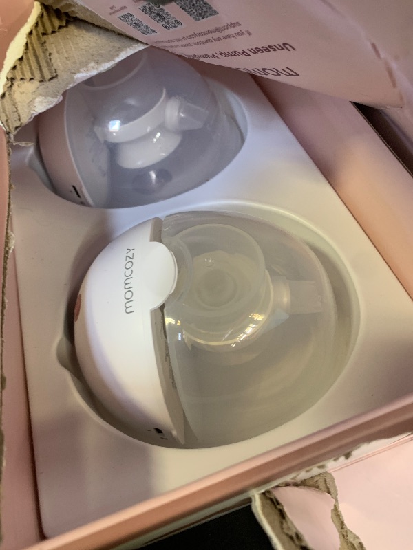 Photo 1 of Momcozy M5 Lite Hands-Free Wearable Breast Pump, DoubleFit Flange for Baby-Like Comfort, 3 Modes & 9 Suction Levels, No Flange Insert or Hard Carry Case, 24mm, 2-Pack, Cozy Red