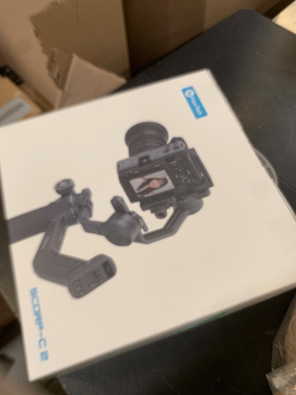Photo 1 of FeiyuTech SCORP-C2 3-Axis Gimbal Stabilizer with AI Tracking for DSLR, Mirrorless & Vlogging Camera, 7.72 lb (3.5 kg) Payload | Quick Landscape/Portrait Switch | Gesture Control