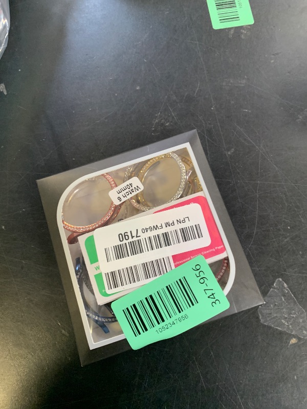 Photo 1 of [8Pack] RICHONE Compatible with Samsung Galaxy Watch 6 40mm Screen Protector Case for Women Men, Bling Diamond Face Covers Flexible TPU Glitter Rhinestones Frame Bumper Accessories (SM-R930)