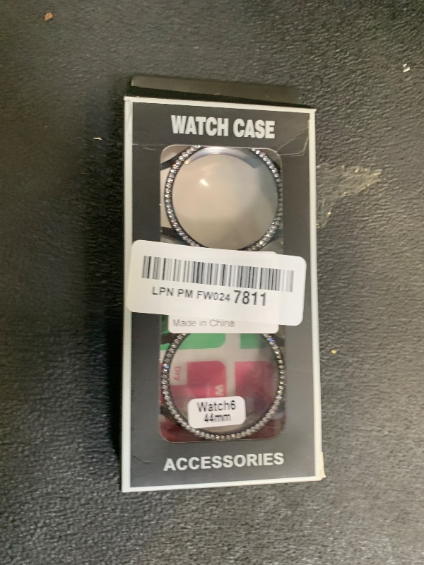 Photo 1 of [2Pack] RICHONE Bling Case Compatible with Samsung Galaxy Watch 6 44 mm Screen Protector Black, Anti-Shatter Sparkling Flexible TPU Face Cover for Women Men Samsung Smart Watch s6 SM-R940 Accessories