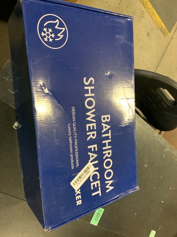 Photo 1 of 2 Handle Shower Faucet Shower System Complete 2 in 1 Shower Combo Set with Handheld Showerhead Shower Trim Kit Two Handle Shower Fixtures Brushed Gold