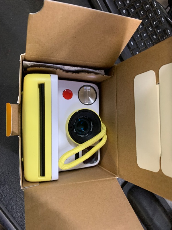 Photo 1 of Polaroid Now 3rd Generation I-Type Instant Film Camera - Yellow - Camera Only No Film (9158)