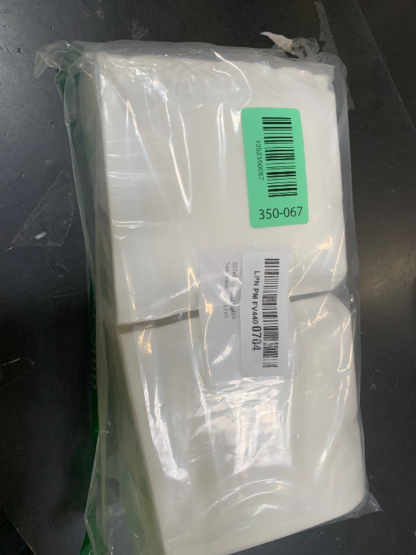 Photo 1 of 100 Pack White Cocktail Napkins Disposable - Linen Feel 5x5 Inch Premium Dessert Napkins for Weddings, Parties, Birthdays, Anniversary, Suitable for Restaurants, Bars, Reception, Home Events