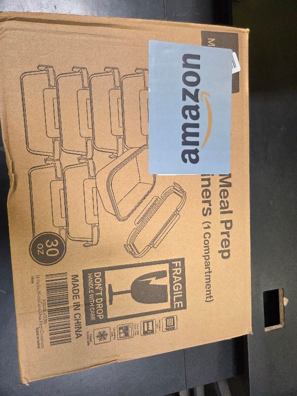 Photo 1 of [8-Pack,30 oz]Glass Meal Prep Containers,Glass Food Storage Containers,Airtight lunch Containers with Lids, Microwave, Oven, Freezer and Dishwasher