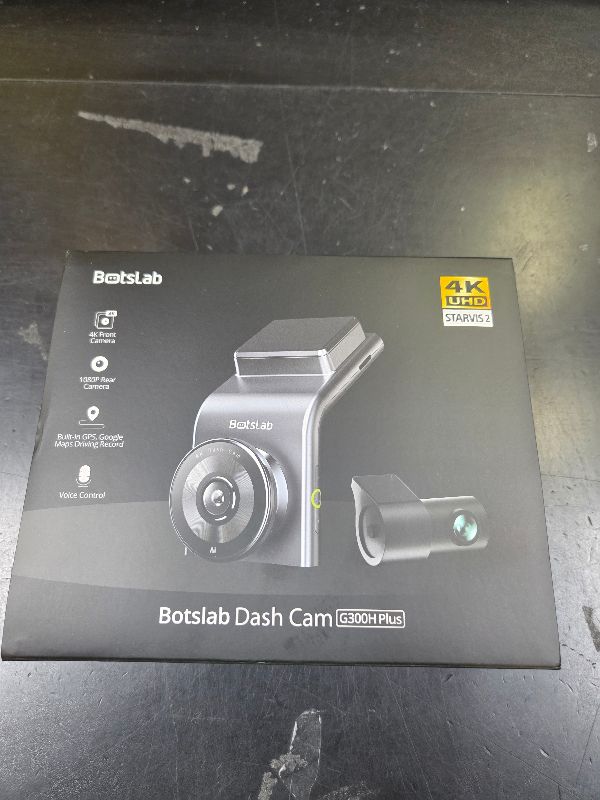 Photo 1 of BOTSLAB 4K Dash Cam Front and Rear, STARVIS 2 Sensor, Voice Control, 64GB Card Included, 5GHz WiFi Dashcam Front and Rear Camera, Built in GPS, WDR Night Vision, 170°Wide Angle, 24H Parking Mode