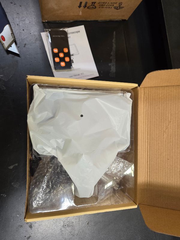 Photo 1 of Aikokkl 7" Digital Soldering Microscope with Remote for Electronics Repair, 1200X IPS Screen PCB Magnifier, 16M 1080P HDMI/USB Output, 2 Gooseneck Side Lights for SMD Microsoldering (MK7)