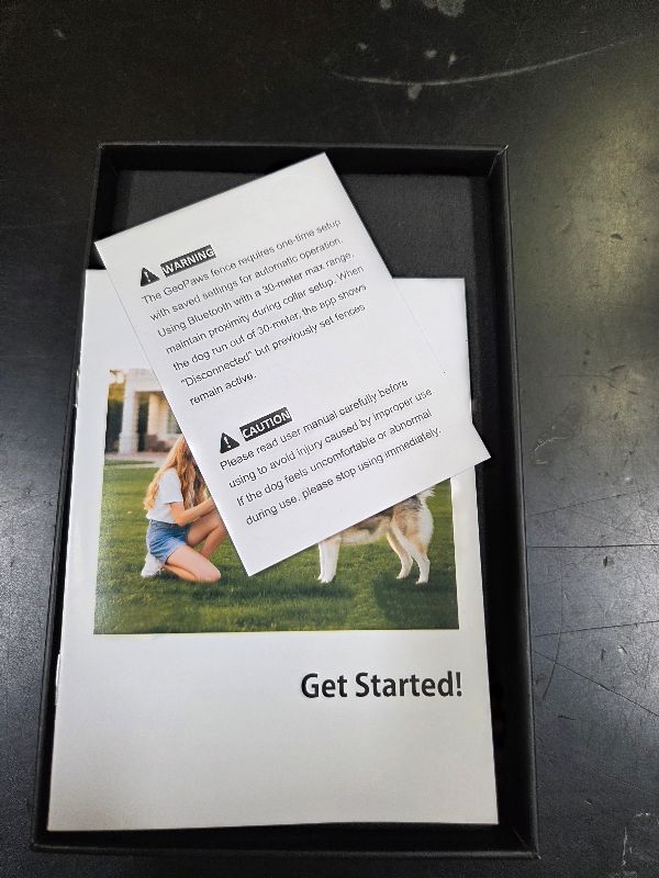 Photo 1 of GPS Electric Dog Fence with Free App, Wireless Fence System with Training Collar, Adjustable of Dogs Portable for Outdoor Use, Rechargeable Waterproof Flexiable Collar, (Grey)