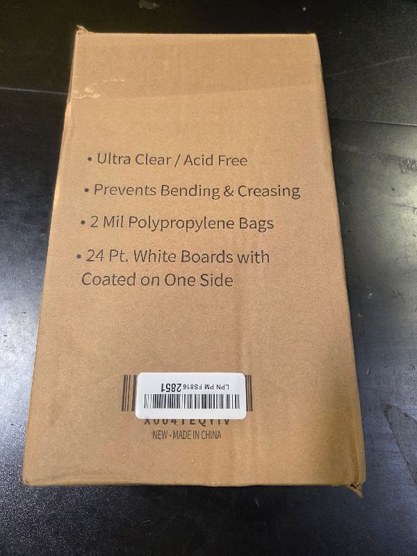 Photo 1 of 100ct Silver-Age Comic Book Bags and Boards - Reusable Ultra Clear Comic Sleeves 7 1/8 x 10 1/2 Inch with Stickers and Backing Boards, Acid-Free Clear Protector for Vintage Regular Comics