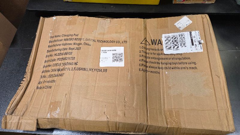 Photo 1 of Mallify Baby Changing Pad with Waterproof and Non-Toxic Surface, Changing Table Pad with Adjustable Safety Strap and Cushioned Foam, Easy-Clean & Portable Changing Pad for Dresser(Beige)