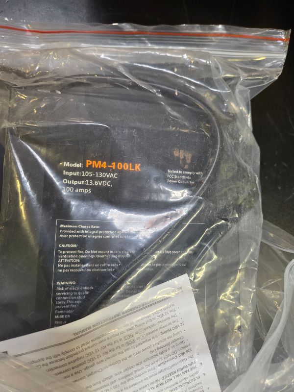 Photo 1 of 100 Amp RV Power Converter, 110VAC to 12VDC, Lithium Compatible, 100A RV Power Charger with Built-in 3 Stage Smart Battery Charger