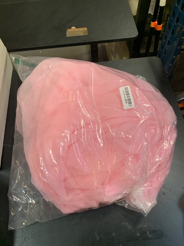 Photo 1 of 20ft x 10ft Pink Backdrop Curtain with Lights String for Parties, Sheer Tulle Wedding Photo Backdrops Drapes for Baby Shower Birthday Party Decorations Background for Photography