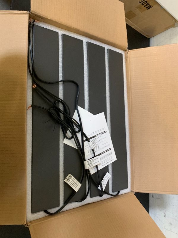 Photo 1 of SUNVIE LED Low Voltage Landscape Lighting Kit Outdoor Waterproof Low Voltage Pathway Lights Wired with Spotlights 3000K Modern Outdoor Landscape Lights with Connectors for Path Yard Garden, 12 Pack