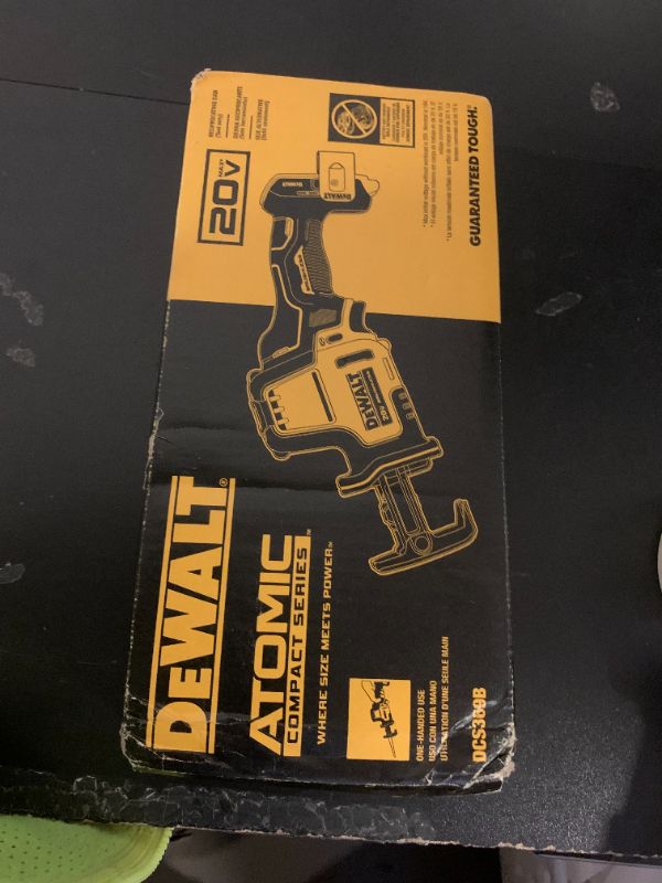 Photo 1 of DEWALT ATOMIC 20V MAX* Reciprocating Saw, One-Handed, Cordless, Tool Only (DCS369B)