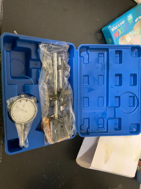 Photo 1 of 0-1" 0.001" Dial Indicator with Magnetic Base, Dial Indicator Tool, Fine Adjustment, Accurate Readings, Machinist Tools