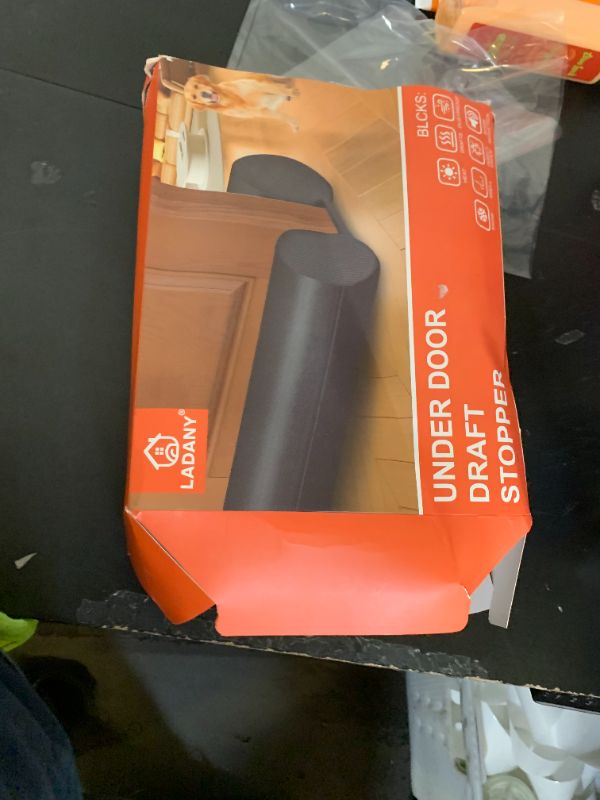 View 2 of (2 Pack) Under Door Draft Stopper, Draft Stopper for Bottom of Door, Adjustable 30-36 Inch Door Draft Blocker, Under Door Gap Filler, Easy Install Door Seal, Helps Reduce Drafts, Noise and Heat Loss