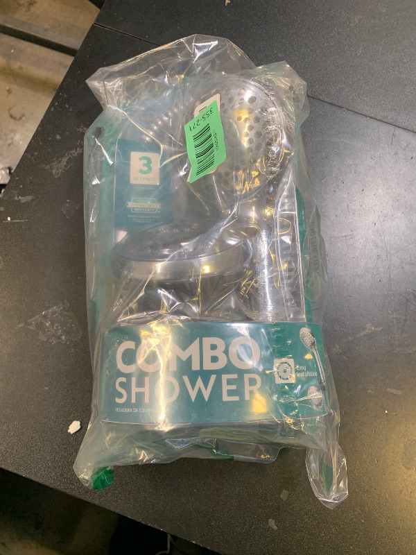 Photo 1 of Delta Faucet Peerless 76311D Hand Shower/ Shower Head Combo Pack, Chrome, Brushed Nickel