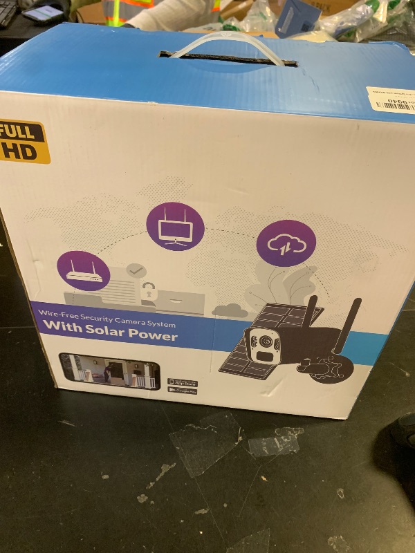 Photo 1 of YEEWISE NightColor Solar Security Camera System Outdoor Wireless, Wi-Fi 6 Home Security Cameras System with 360° Pan & Tilt, 2K Color Night Vision, No Subscription, Easy Setup, 5G & 2.4G WiFi